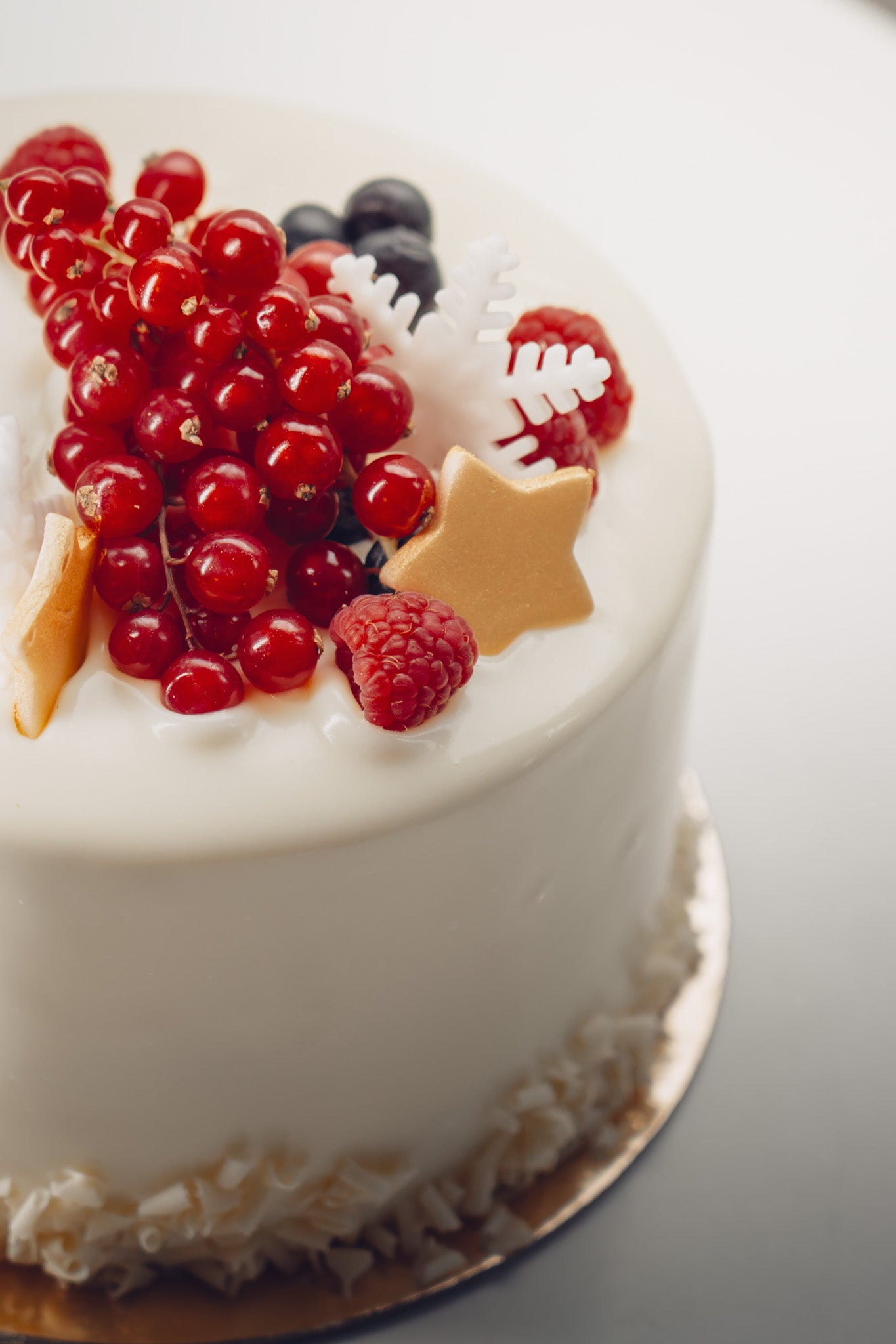 White Glazed Früchte Torte - Luxury Winter Edition