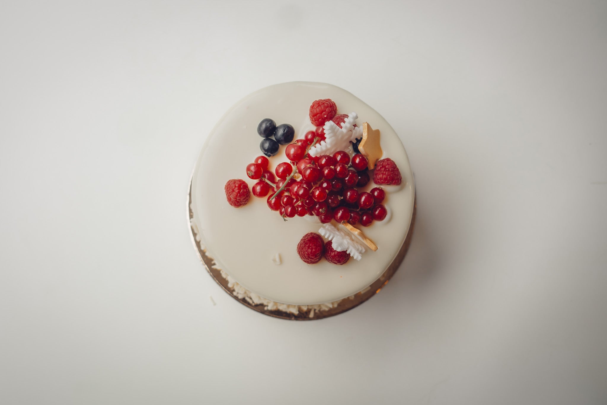 White Glazed Früchte Torte - Luxury Winter Edition