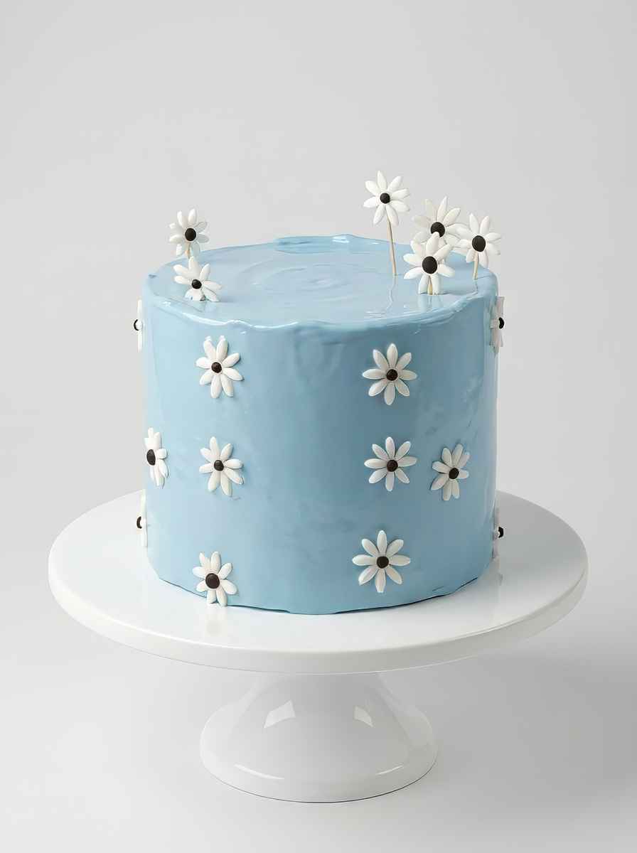 Minimalistic Daisy Torte