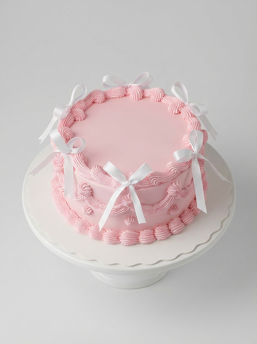 Vintage Torte mit Schleifen